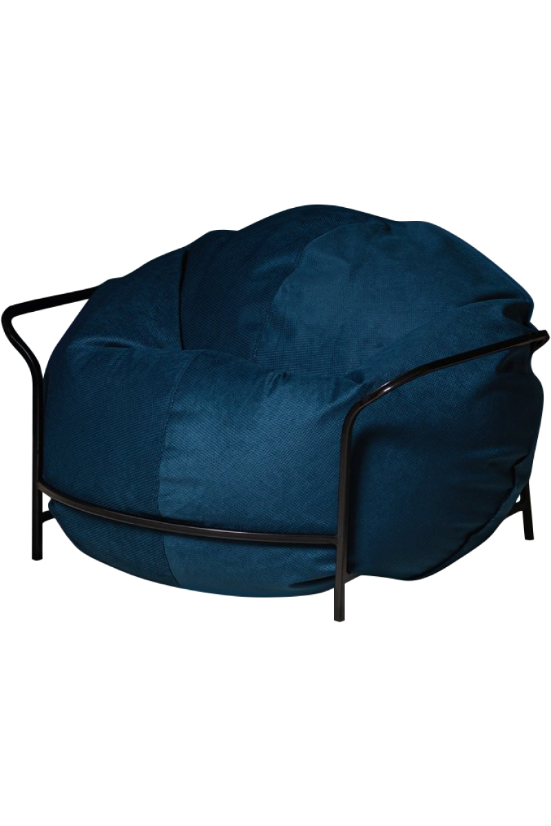картинка Кресло Лофт Велюр Синий от магазина бескаркасной мебели Bag Life+