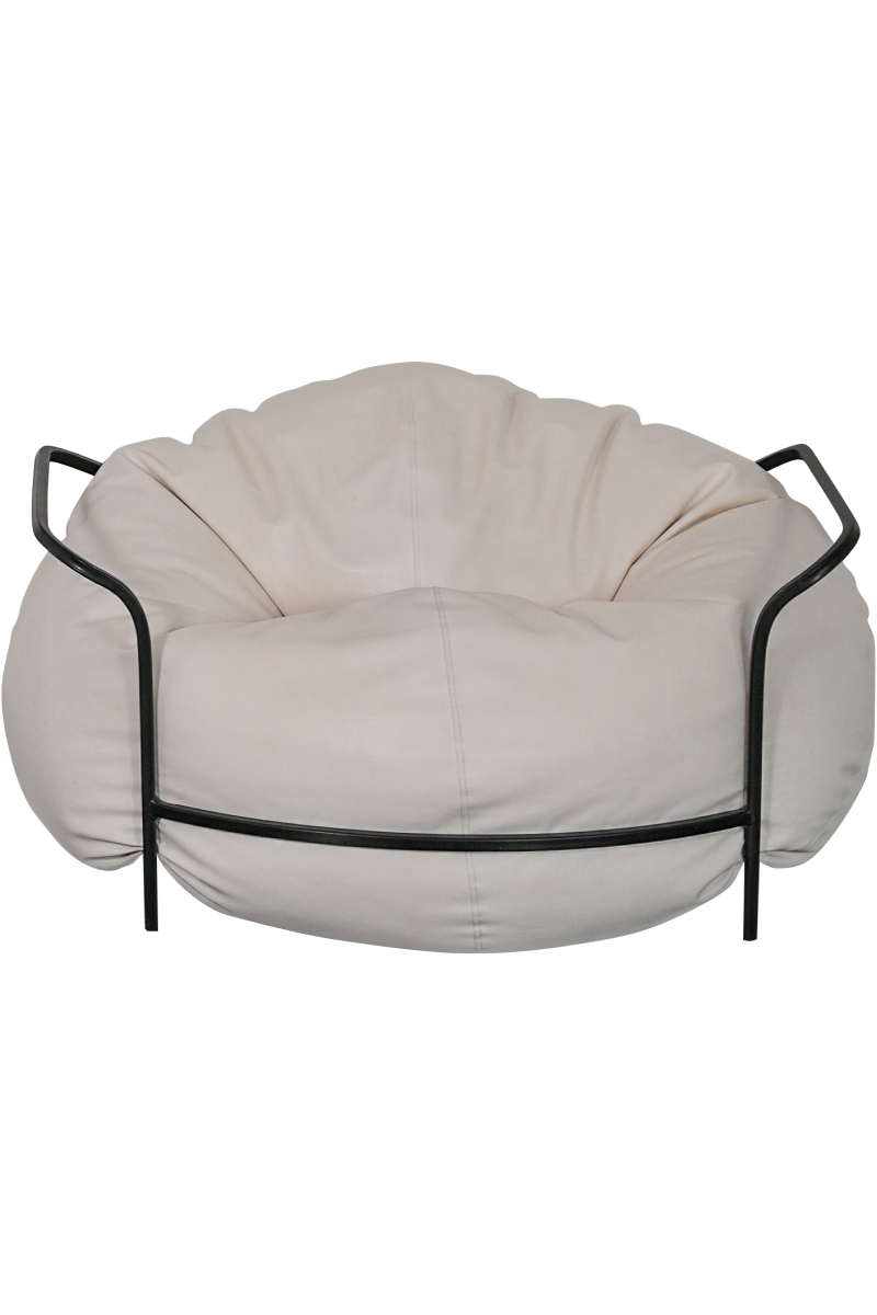 картинка Кресло Лофт Эко Кожа Белый от магазина бескаркасной мебели Bag Life+